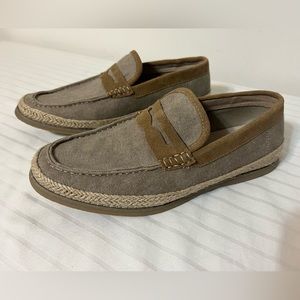Joseph Abboud Espadrille Penny Loafer Shoes. Size 8. Limited runway edition